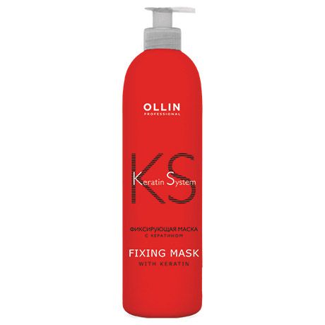 Fixing mask with keratin Keratin System OLLIN 500 ml